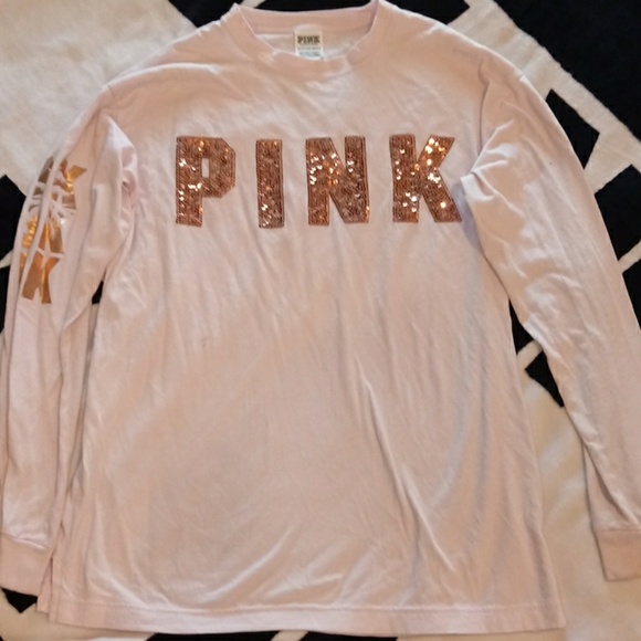 PINK Victoria's Secret Tops - PINK VS BLING long sleeve shirt x-small